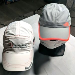 Lot of 2 Running/Tennis Hats North Face & Ironman
